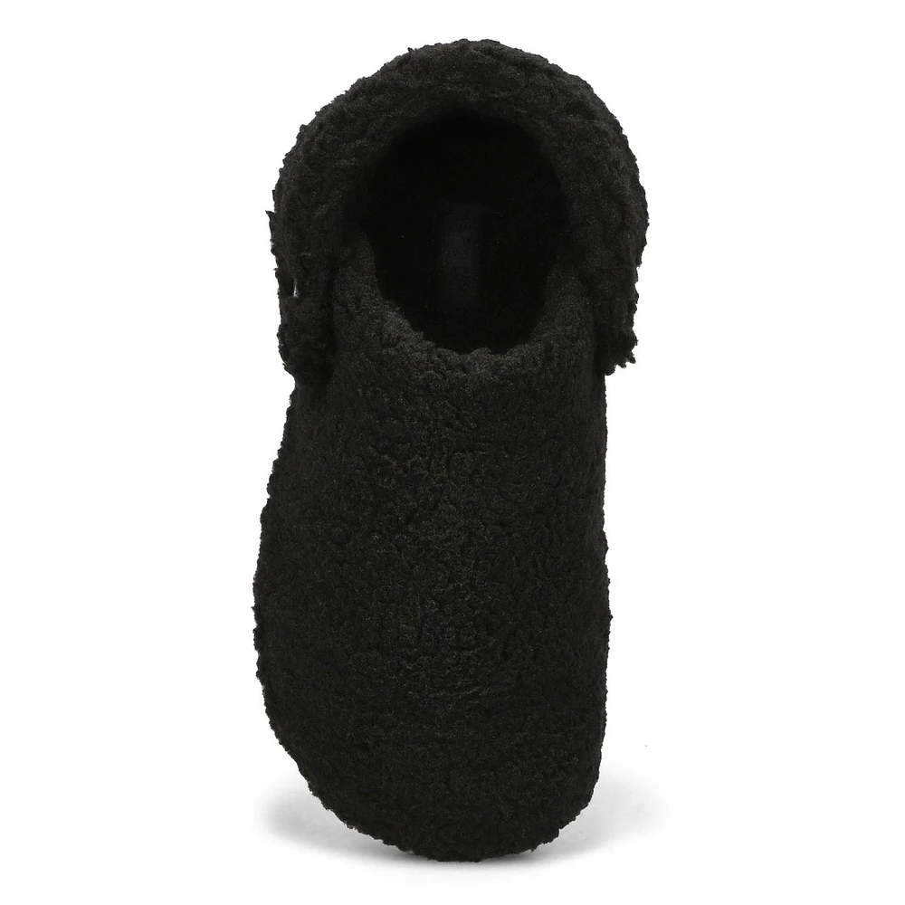 Womens  Classic Cozy Slipper Clog - Black