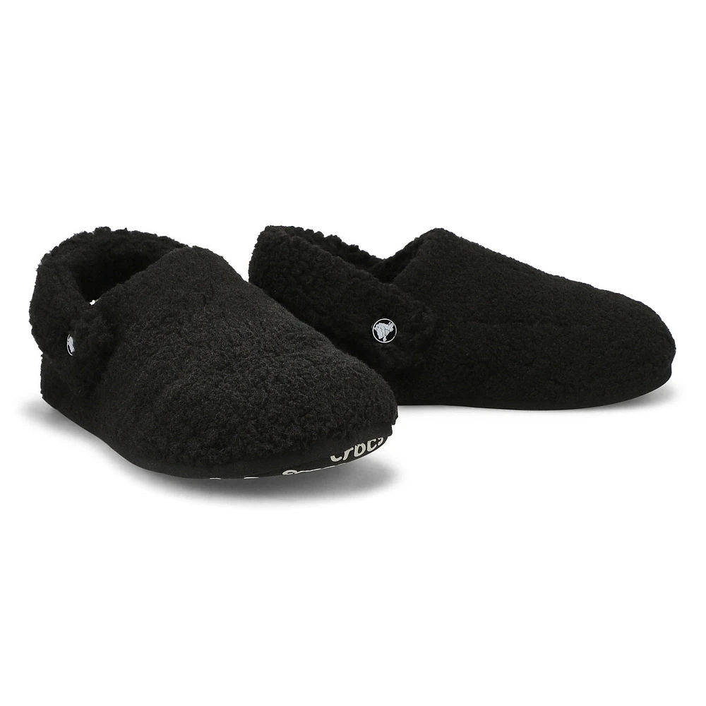 Womens Classic Cozy Slipper Clog - Black