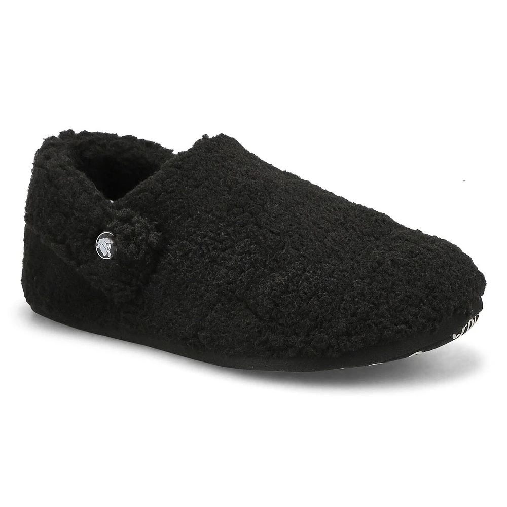 Womens Classic Cozy Slipper Clog - Black