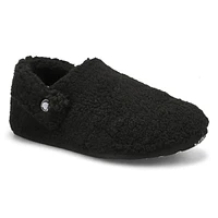 Womens  Classic Cozy Slipper Clog - Black