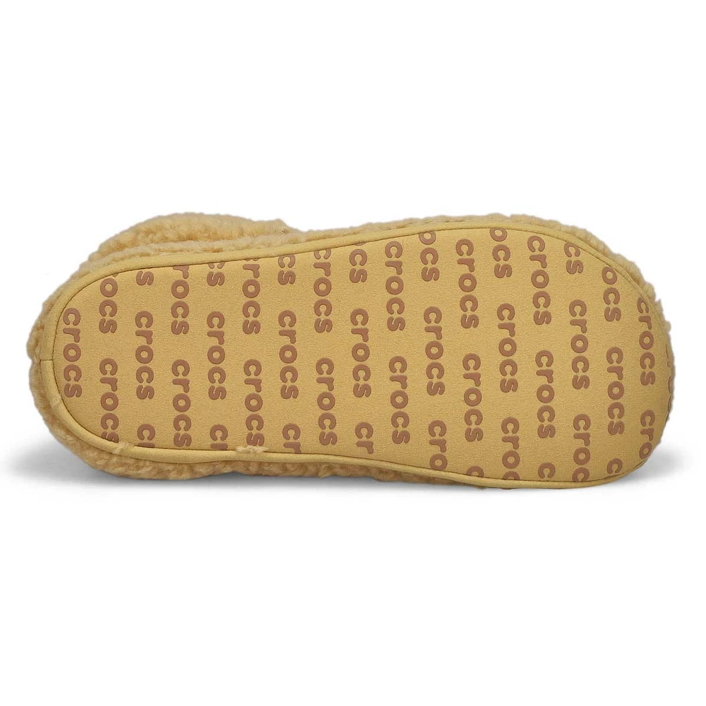 Womens Classic Cozy Slipper Clog - Wheat