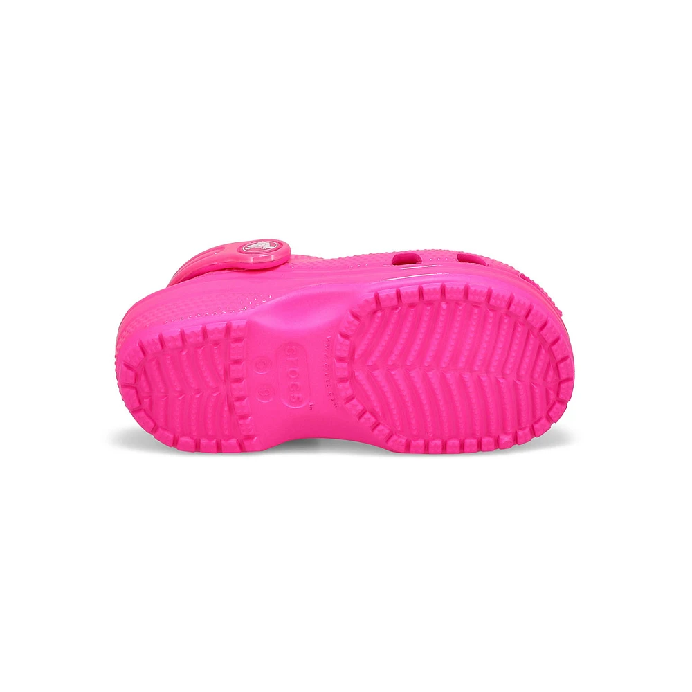 Infants  Classic Neon Highlighter Clog - Pink Crush