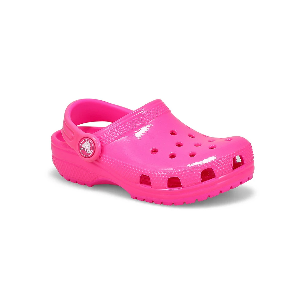 Infants  Classic Neon Highlighter Clog - Pink Crush