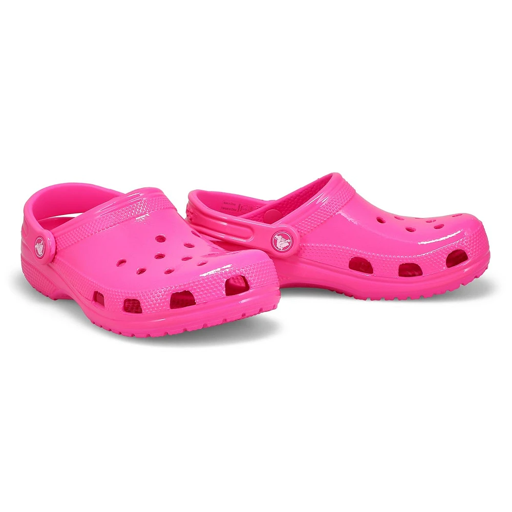 Womens Classic Neon Highlighter Clog - Pink Crush