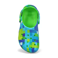 Kids Classic Digi Block Clog - Green Slime