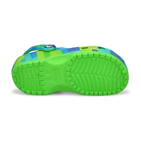 Kids Classic Digi Block Clog - Green Slime