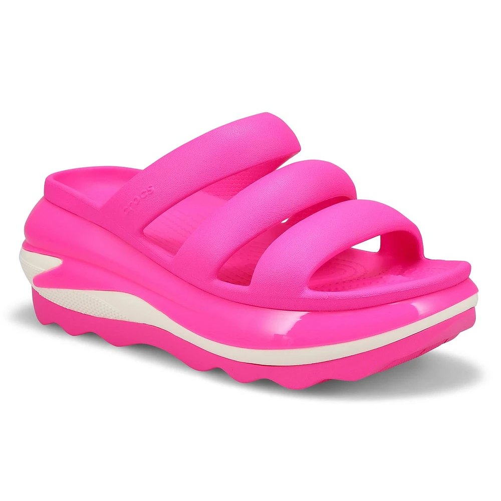 Womens Mega Crush Triple Strap Platform Sandal - Pink