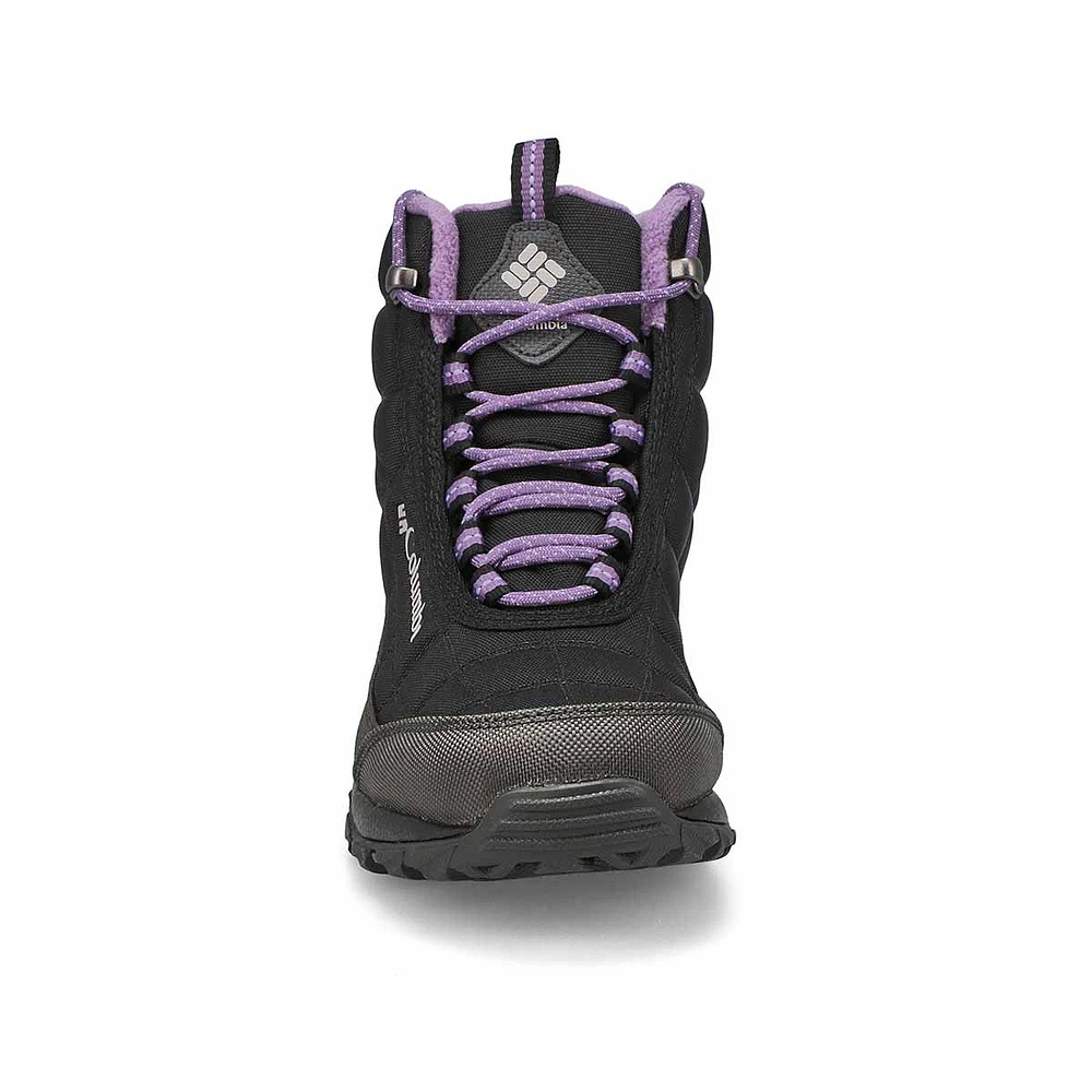 Womens Firecamp Waterproof Ankle Boot - Black/Plum Purple