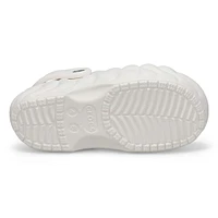 Womens Classic Lined Puffer Comfort Clog - White