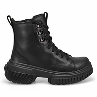 Womens ONA Ave Lace Up Waterproof Boot - Black/Black