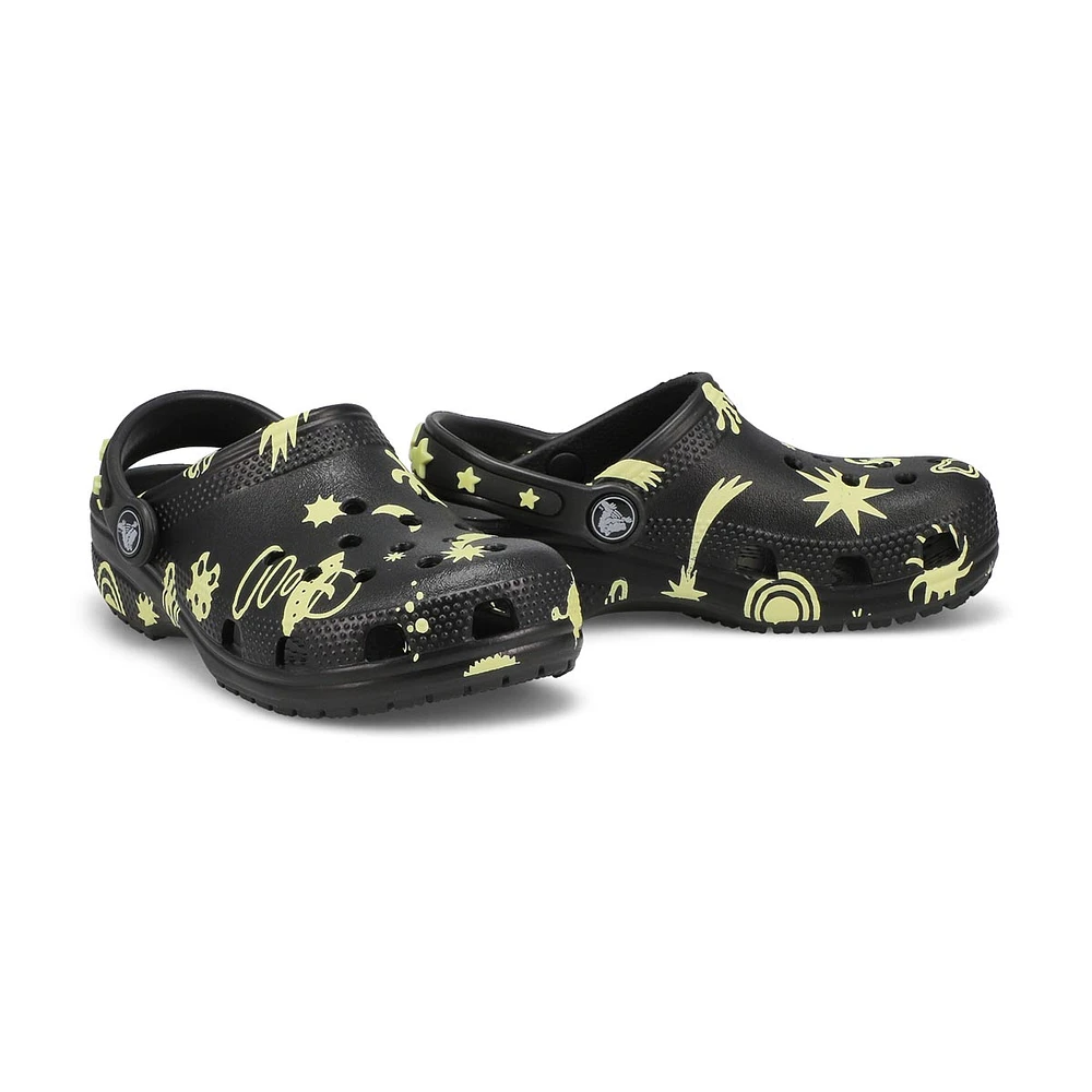 Kids  Classic Glow Space EVA Comfort Clog - Black