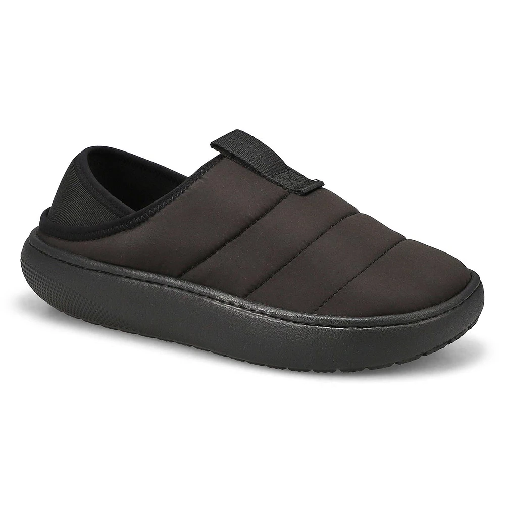 Womens  Classic Puff Moc Comfort Clog - Black/Black