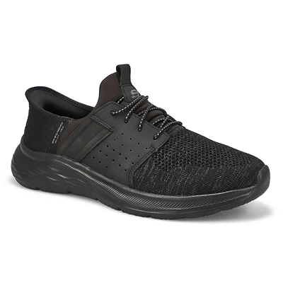 Mens Garner - Newick Slip-Ins Extra Wide Casual Shoe  Black/Black