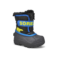 Infants Snow Commander Boot - Black/Super Blue