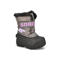 Infants  Snow Commander Winter Boot - Chrome Grey/Euphoric Lilac