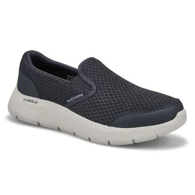 Mens Go Walk Flex Request Sneaker- Navy/Grey