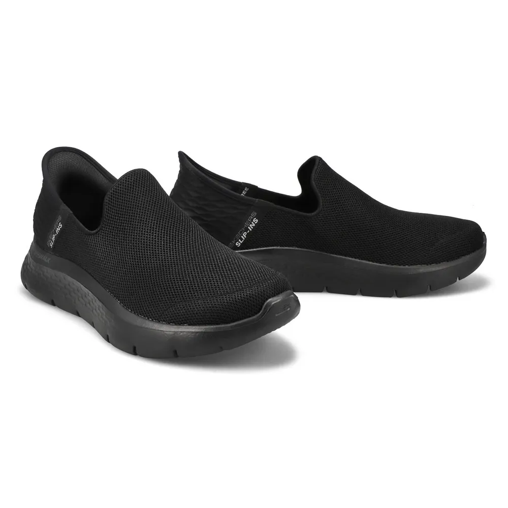 Mens Go Walk Flex Slip-Ins Sneaker - Black/Black