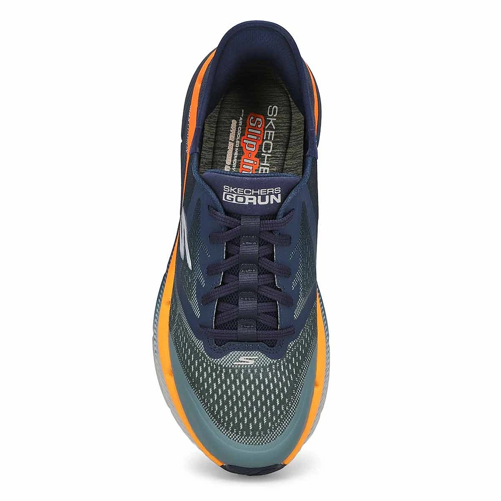 Mens Max Cushion Premier 2.0 Slip-Ins Sneaker - Navy/Orange