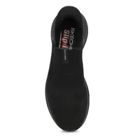 Mens Ultra Flex 3.0 Smooth Step Slip-Ins Sneaker - Black/Black