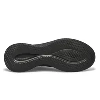 Mens Ultra Flex 3.0 Smooth Step Slip-Ins Sneaker - Black/Black