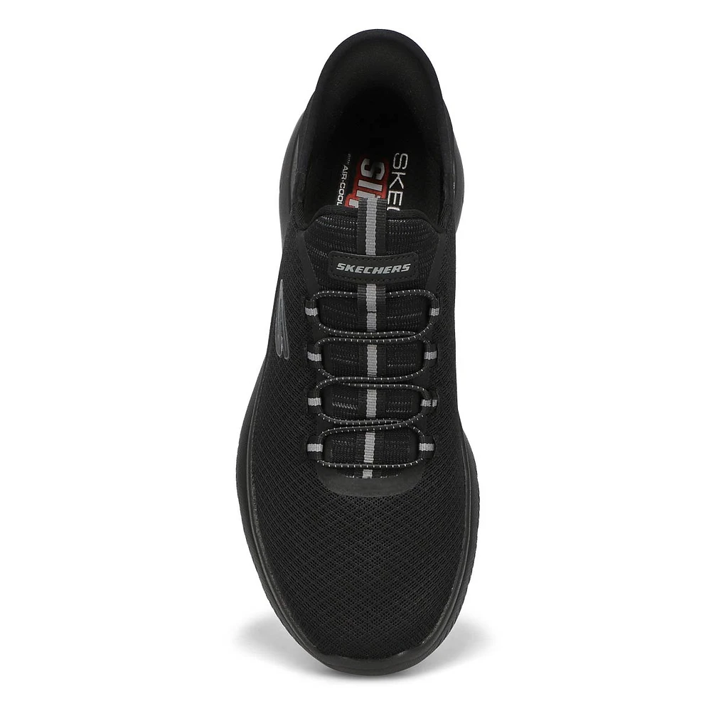 Mens Summit High Range Slip-Ins Sneaker - Black/Black