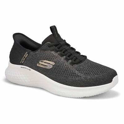 Mens Skech-Lite Pro Prime Slip-Ins Sneaker - Black/Grey