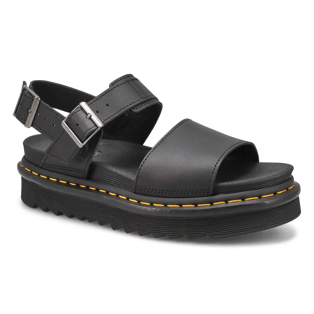 Womens Voss 2 Strap Casual Sandal - Black