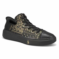 Mens Snoop One Double G Slip-Ins Sneaker - Black/Gold