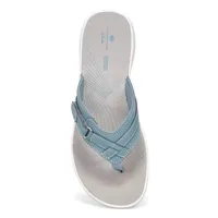 Womens Breeze Sea Thong Sandal - Blue Grey