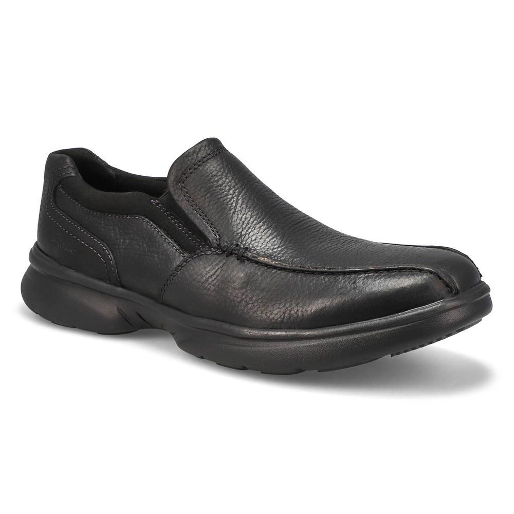 Mens Bradley Step Casual Slip On Loafer - Black