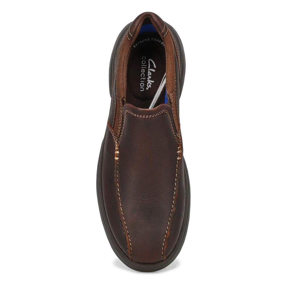 Mens Bradley Step Casual Slip On Shoe - Brown