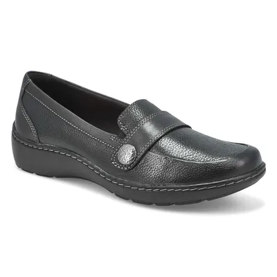 Womens Cora Daisy Wide Casual Loafer - Black