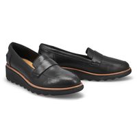 Womens Sharon Gracie Platform Loafer - Black