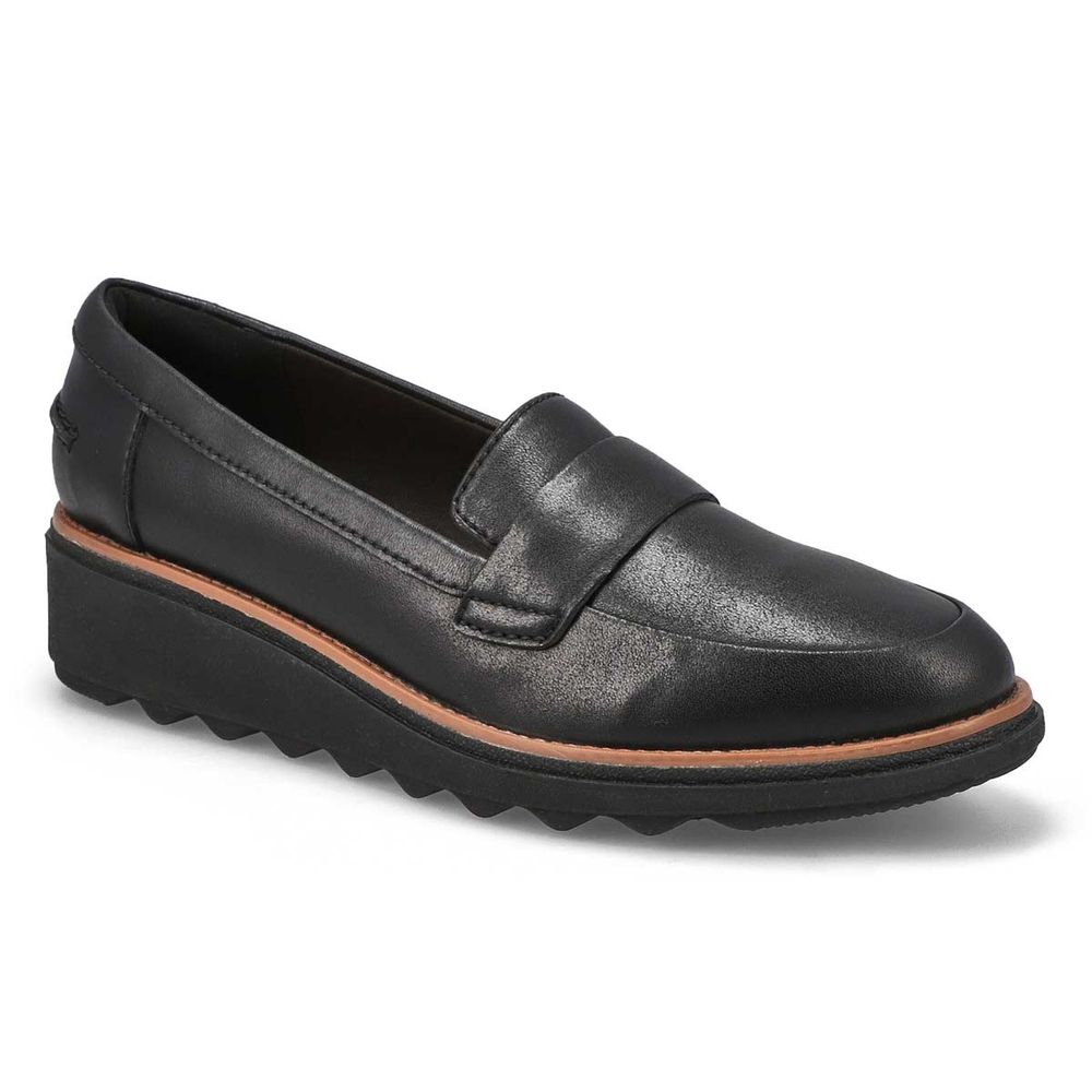 Womens Sharon Gracie Platform Loafer - Black