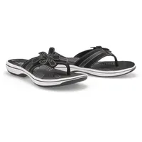 Womens Brinkley Thong Sandal - Black