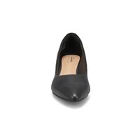 Womens Teresa Step Leather Slip On Heel - Black