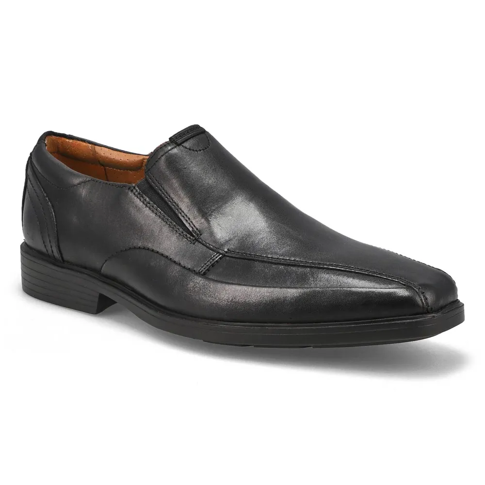 Mens Clarkslite Ave Wide Slip On Dress Shoe - Black