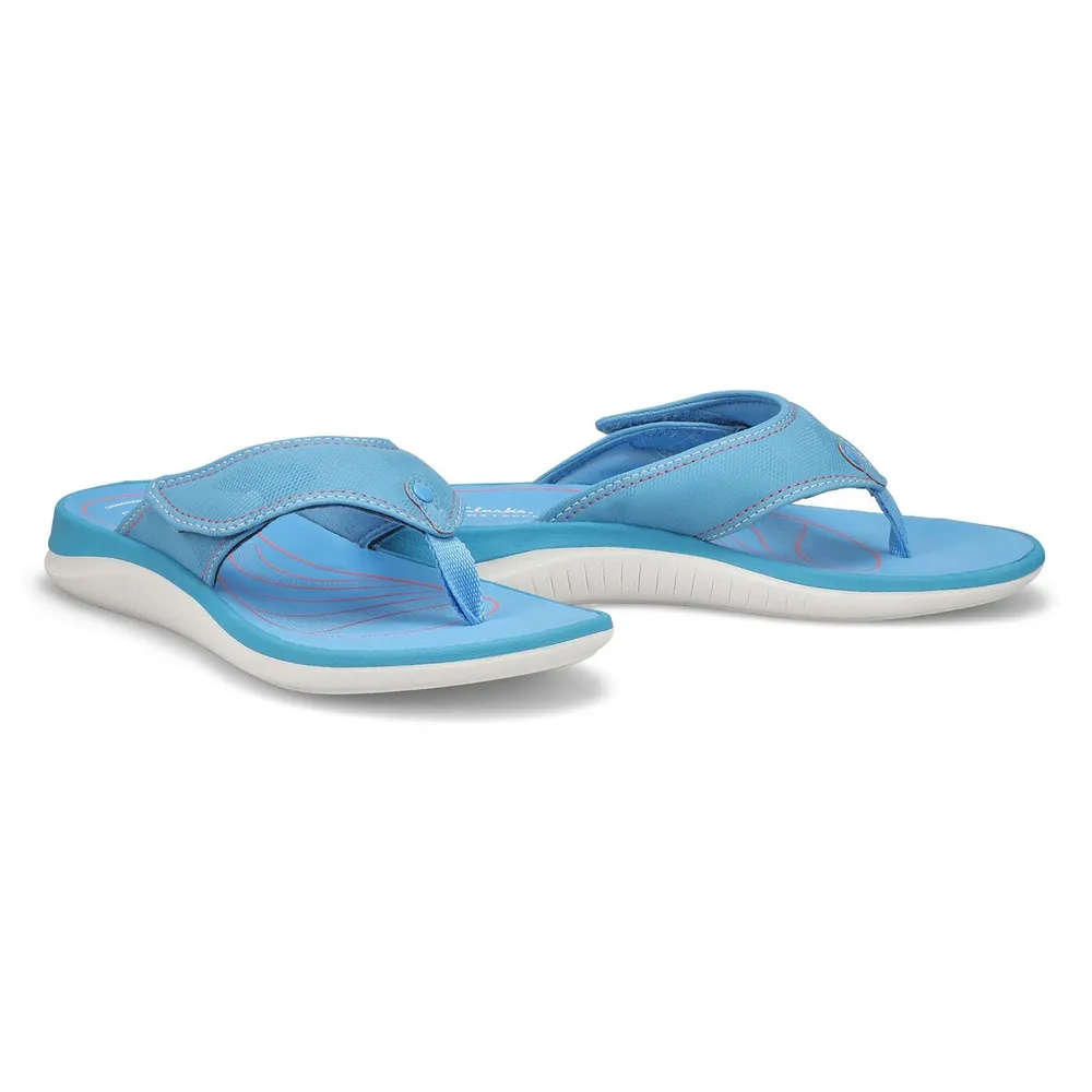 Womens Glide Post Thong Sandal - Bright Blue