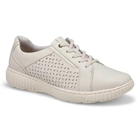 Womens Caroline Ella Wide Lace Up Sneaker - White