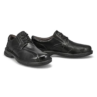 Mens Gessler Lace Up Wide Casual Oxford - Black