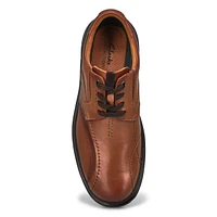 Mens Gessler Lace Up Wide Casual Oxford - Dark Tan