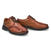 Mens Gessler Lace Up Wide Casual Oxford - Dark Tan