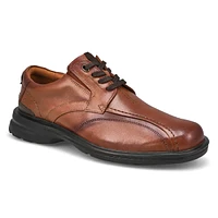 Mens Gessler Lace Up Wide Casual Oxford - Dark Tan