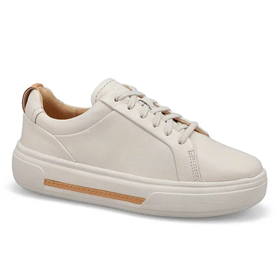 Womens Hollyhock Walk Leather Lace Up Sneaker - Off White