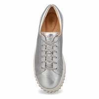 Womens Mayhill Walk Lace Up Sneaker - Silver Metallic