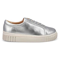 Womens Mayhill Walk Lace Up Sneaker - Silver Metallic