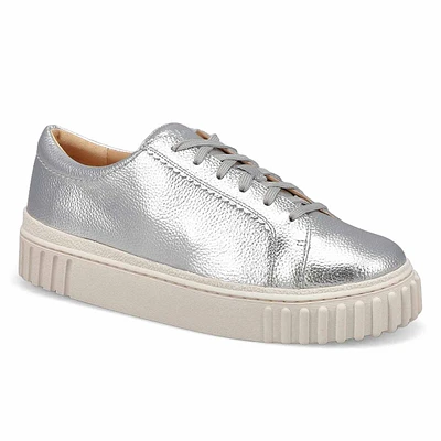 Womens Mayhill Walk Lace Up Sneaker - Silver Metallic