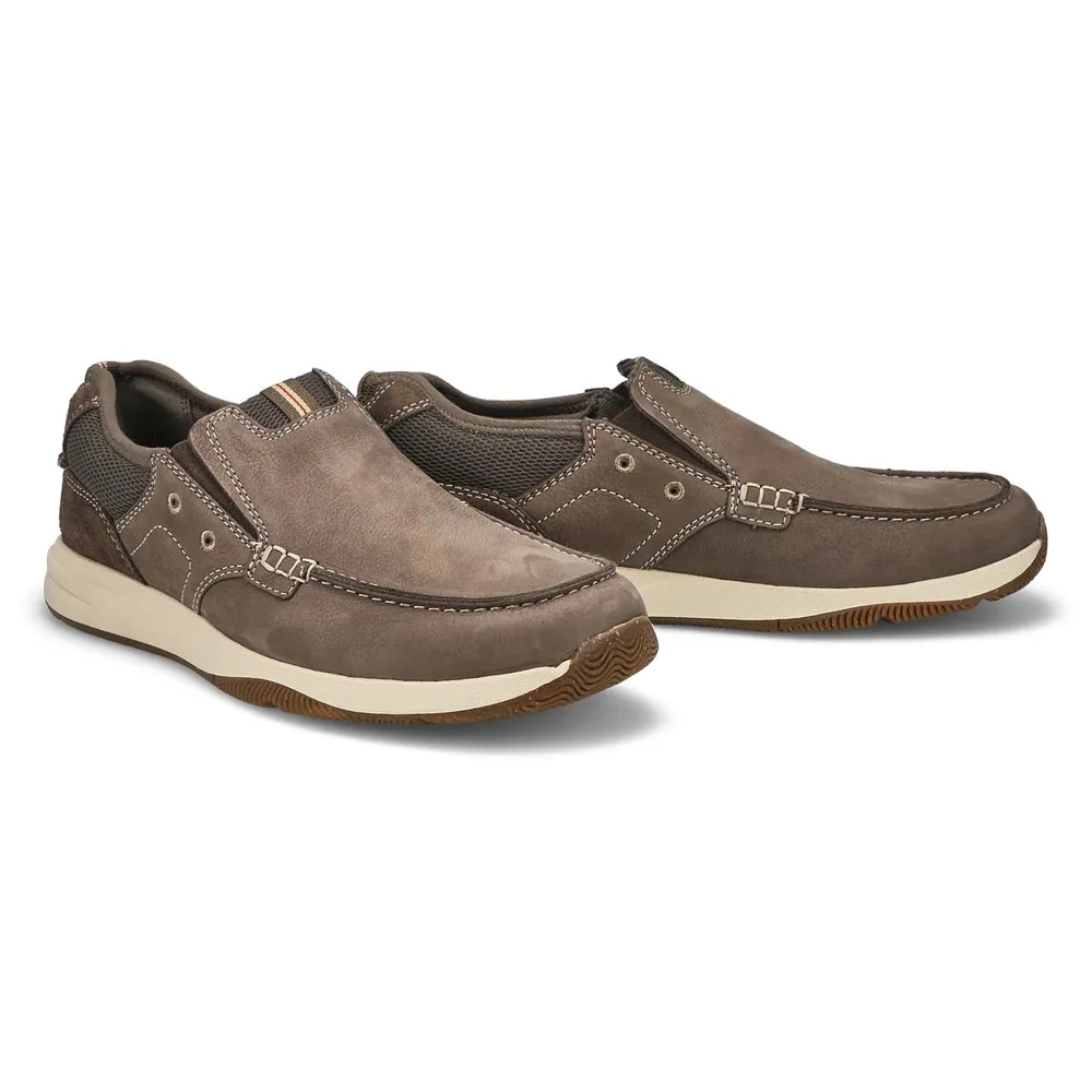 Mens Sailview Step Wide Casual Slip On Loafer - Taupe