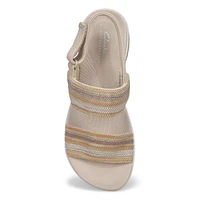 Womens Arla Stroll Casual Wedge Sandal - Beige Combi