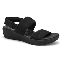 Womens Arla Stroll Casual Wedge Sandal - Black